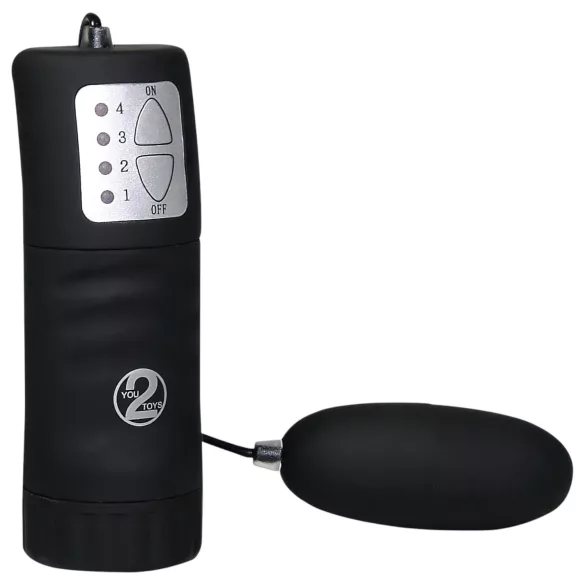 You2Toys - vibro muna - must, sametine