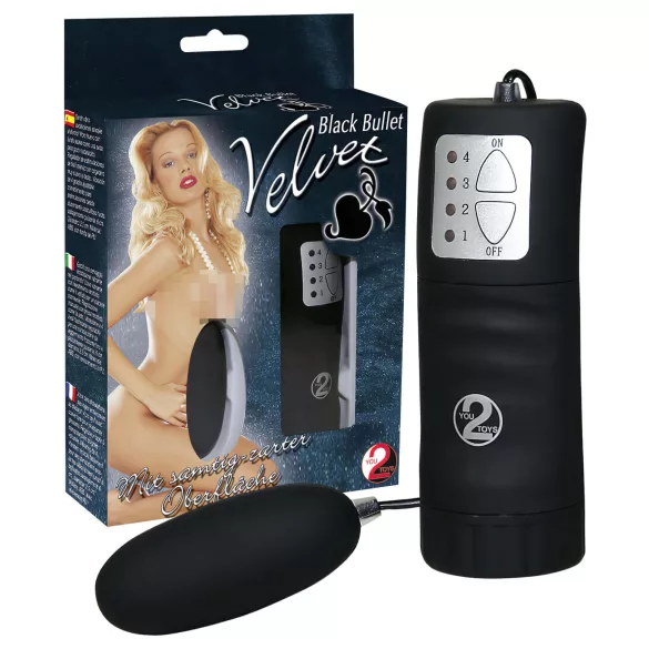 You2Toys - vibro muna - must, sametine