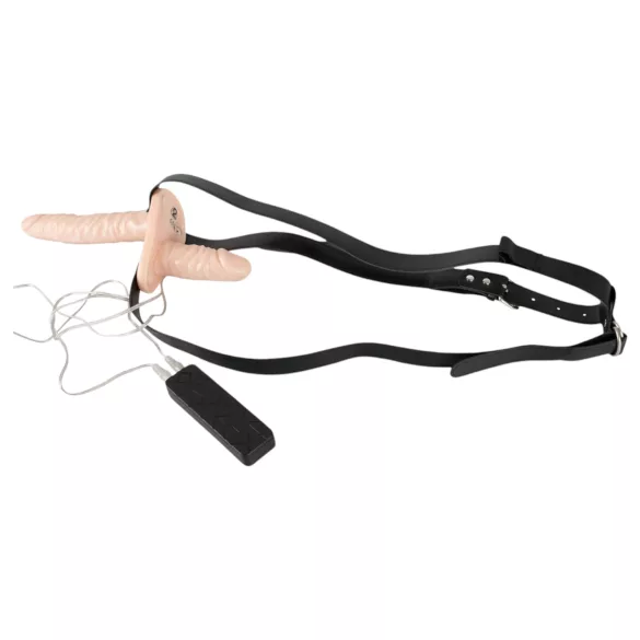 You2Toys - topitav duo vibraator - naturaalne