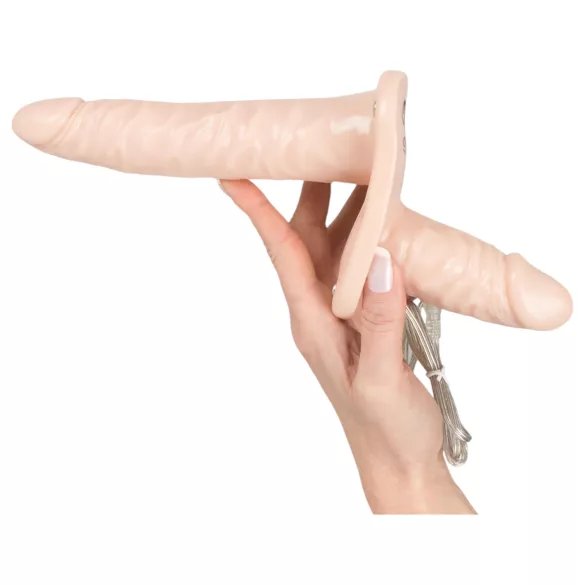 You2Toys - topitav duo vibraator - naturaalne