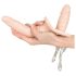 You2Toys - Kaheosaline strap-on vibrator - naturaalne