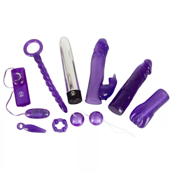 You2Toys - vibraatorikomplekt - 9 osa - lilla