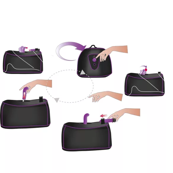 You2Toys - pöörlev G- ja P-punkti vibraator - elektriline seksimasin