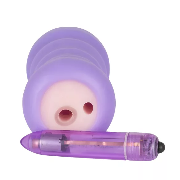 You2Toys - vagina vibraatoriga masturbatsioonilelu - naturaalne/lilla