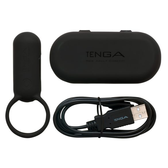 TENGA Smart Vibe vibraatorrõngas meestele (must)