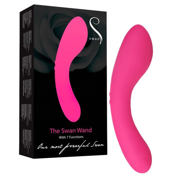 The Swan Wand - taaslaetav massaaživibraator (roosa)
