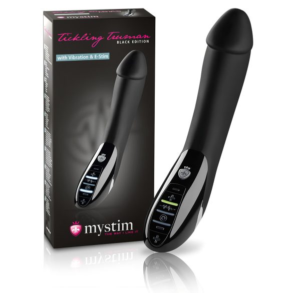 Mystim Tickling Truman - elektro-stimuleeriv vibraator (must)