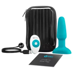   b-Vibe - pöörlev pärlitega akuga anaalseksvibraator - türkiissinine