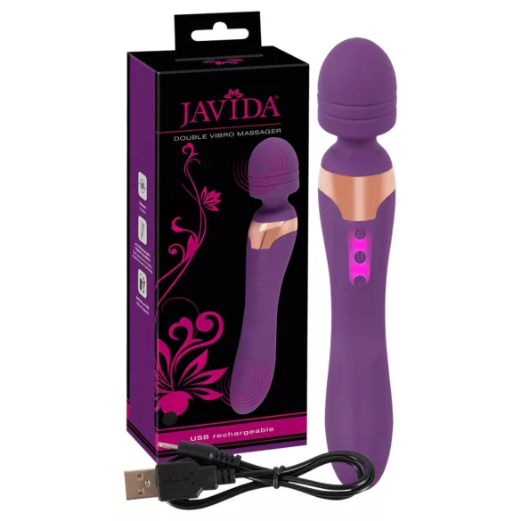Javida Double - topelt vibraator - massaaž - lilla