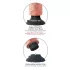 King Cock - dildo vibraator iminapaga - 23 cm naturaalne