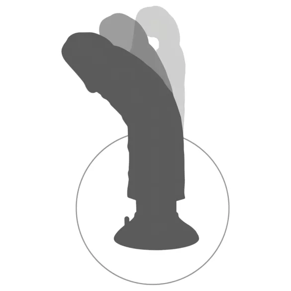 King Cock - dildo vibraator iminapaga - 23 cm naturaalne
