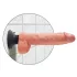 King Cock - dildo iminapaga ja vibratsiooniga - 25 cm naturaalne