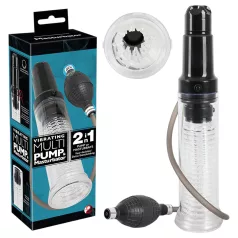 You2Toys - peenispump ja masturbaator 2in1 - läbipaistev