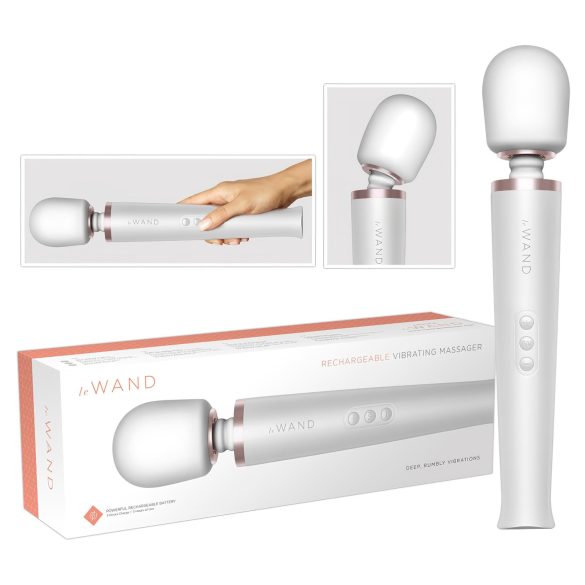 le Wand - eksklusiivne aku massaaživibraator (valge)