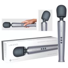 le Wand - vibraator massaažiks - juhtmevaba - hõbedane
