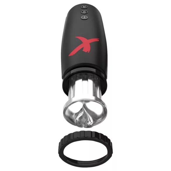 PDX Moto Bator - vaakumiga automaatne masturbaator - must