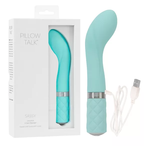 Pillow Talk Sassy - G-punkti vibraator - aku - türkiissinine
