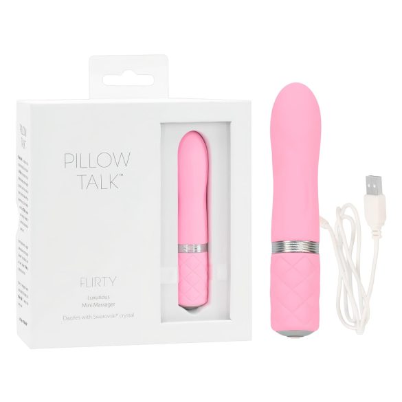 Pillow Talk Flirty - akuga vibraator - roosa