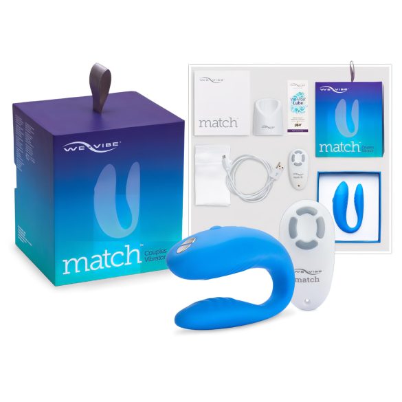 We-Vibe Match - paaride vibraator - veekindel, laetav - sinine