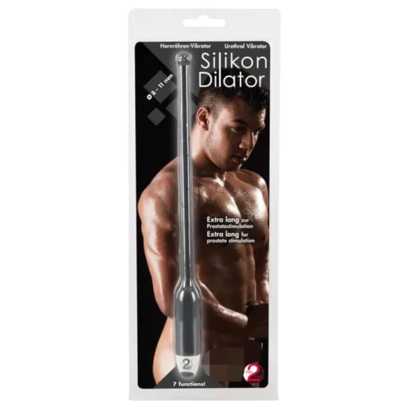 You2Toys - vibreeriv dilataator - silikoon, must, 8-11mm