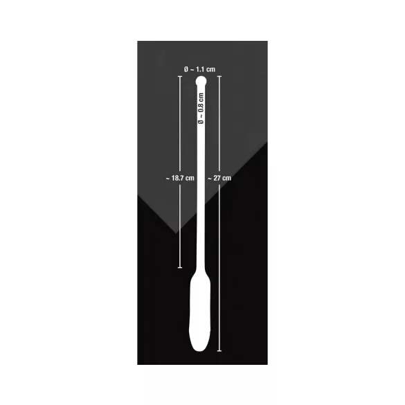 You2Toys - vibreeriv dilataator - silikoon, must, 8-11mm