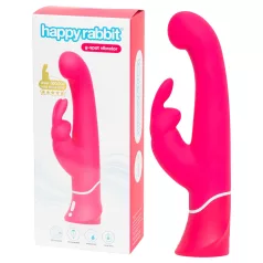   Happyrabbit - G-punkti vibraator klitoristimulaatoriga - veekindel, roosa