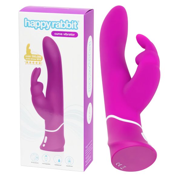Happyrabbit Curve - veekindel kliitorivibraator (lilla)