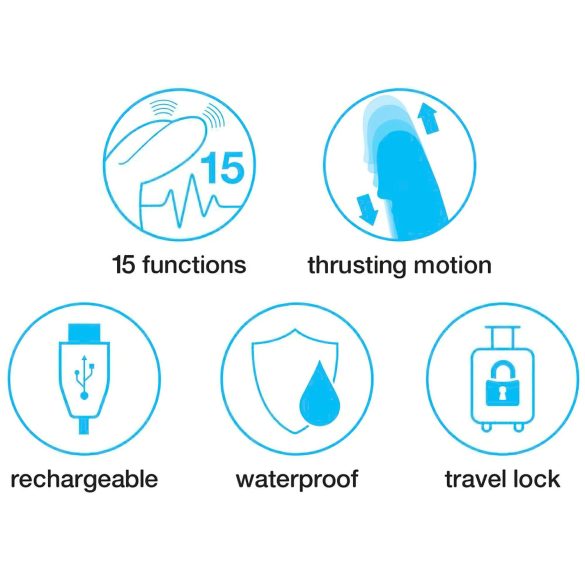 Happyrabbit - jõnksuv vibraator kliitorivarrega - akuga, roosa