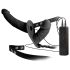 Double Thruster - musta kaheotstarbeline strap-on vibratsiooniseade