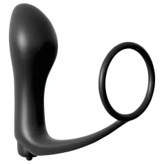   Pipedream - Analfantasy - sõrme anaalvibraator peeniserõngaga (must)