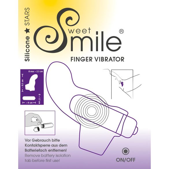 SMILE Finger - laineline silikoonist sõrmevibraator (lilla)