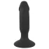 Black Velvets - laetav anaalvibraator dildoga - must