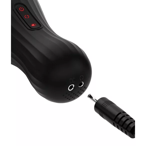 PDX Elite - masturbaator meestele - automaatne - läbipaistev/must