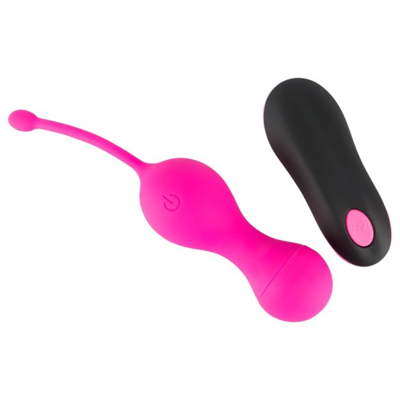 SMILE Love Balls - laetav, juhtmevaba vibro ja muna (roosa)