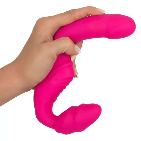 You2Toys - Double2Teaser - kinnitatav vibraator ilma rihmadeta (roosa)