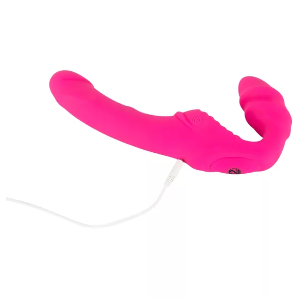 You2Toys - Double2Teaser - kinnitatav vibraator ilma rihmadeta (roosa)
