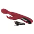 You2Toys Massager - tõukav‑pöörlev, soojendusega G-punkti vibraator (punane)
