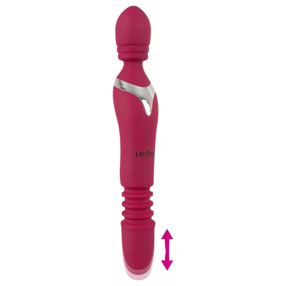 Javida Thrusting - 3in1 masseeriv vibraator (punane)
