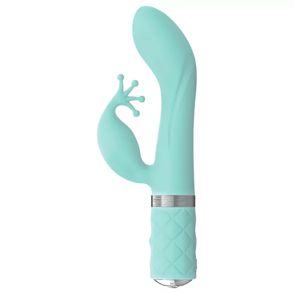 Pillow Talk Kinky - akuga, 2-mootoriga G-punkti vibraator (türkiissinine)