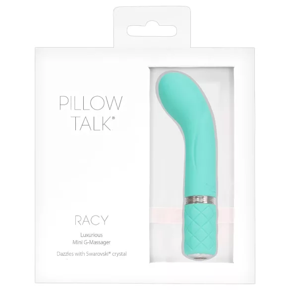 Pillow Talk Racy - G-punkti vibraator - kitsas, laetav - türkiissinine