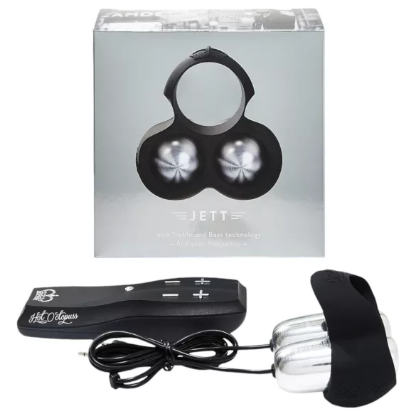 HOT Octopuss JETT - peenise pea vibraator - 2 mootorit - must