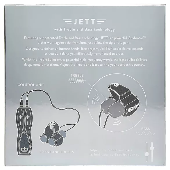 HOT Octopuss JETT - peenise pea vibraator - 2 mootorit - must