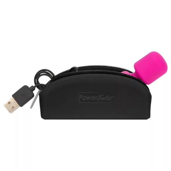PalmPower Pocket Wand - mini vibraator massaažiks - roosa-must