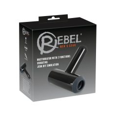   Rebel - akuga üles-alla liikuva vibreeriv masturbaator - must