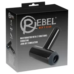   Rebel - akuga üles-alla liikuva vibreeriv masturbaator - must