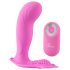 SMILE G-Spot Panty - akuga, juhtmeta strap-on vibraator (roosa)