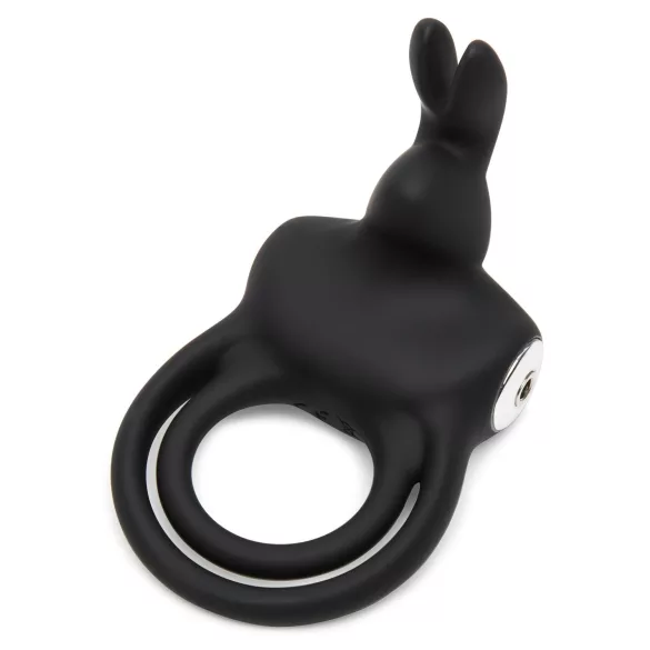 Happyrabbit - vibro peenise- ja munandite rõngas - veekindel, laetav, must