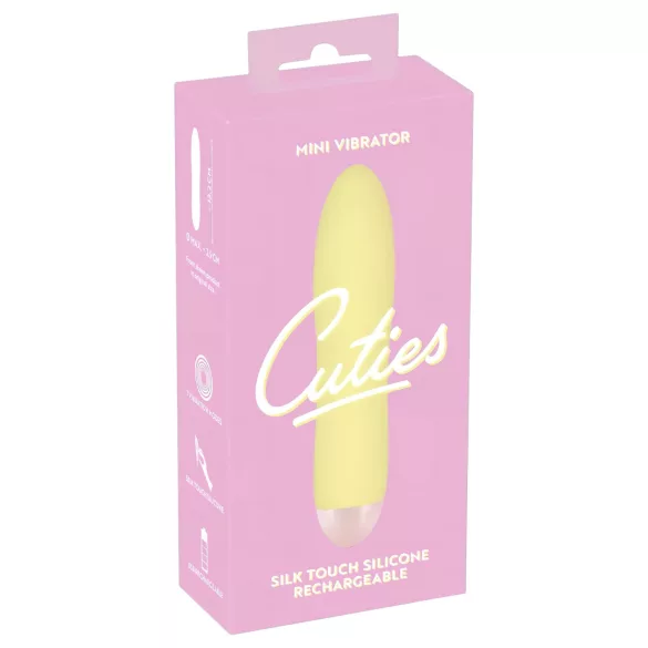 Cuties Mini kollane - laetav silikoonist vibraator (kollane)