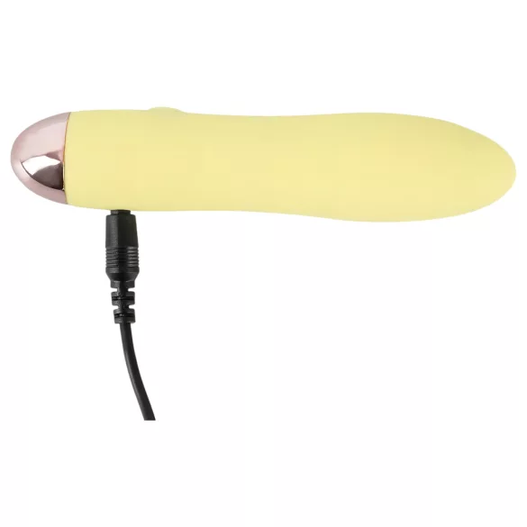 Cuties Mini kollane - laetav silikoonist vibraator (kollane)