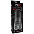 PDX Elite Extender Pro - akulaadijaga imemise-vibratsiooniga masturbaator (must)